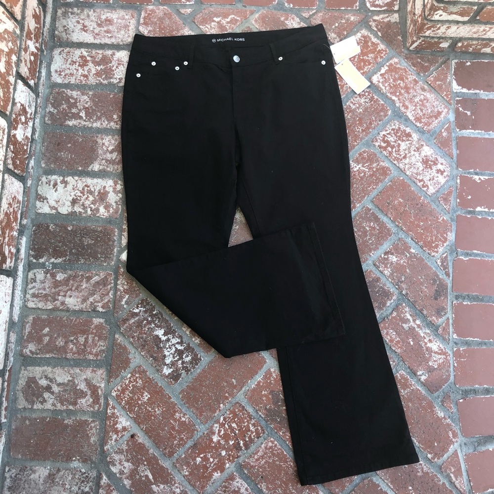 Michael Kors Black Boot Cut Pants